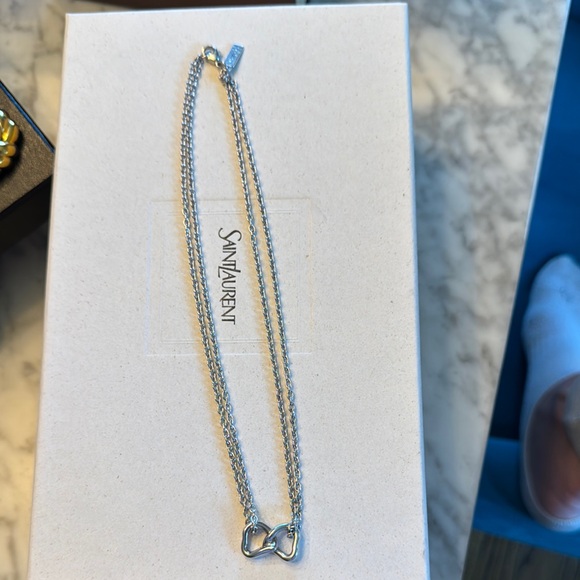 Saint Laurent Silver Infinity Necklace - Picture 1 of 1